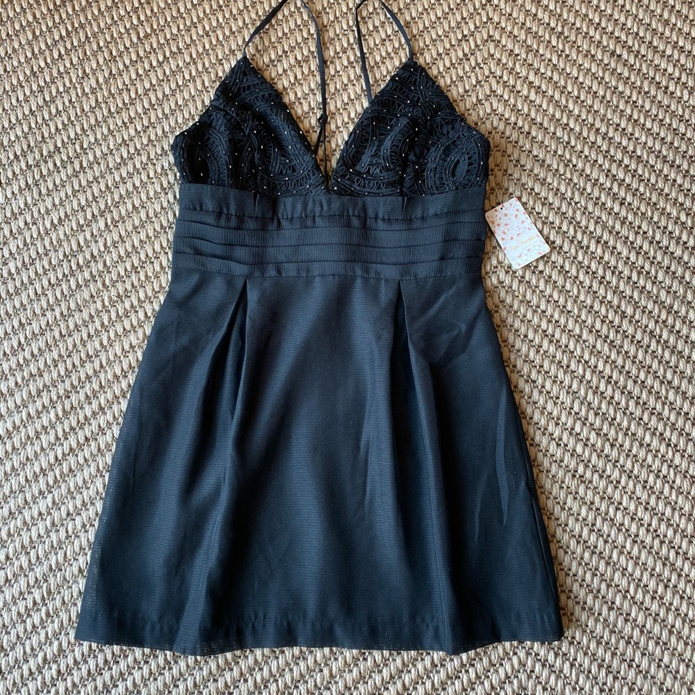 Free People Black Dress Size 10 NWT $250